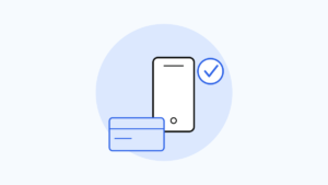 スマートフォン決済とクレジットカードを表したEC決済のイラスト